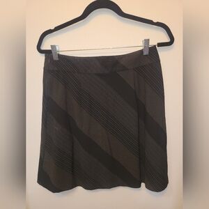 Old Navy Black and Brown A-Line Skirt